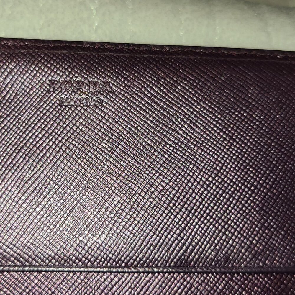 Prada Metalica Purple Long Wallet - Picture 11 of 14